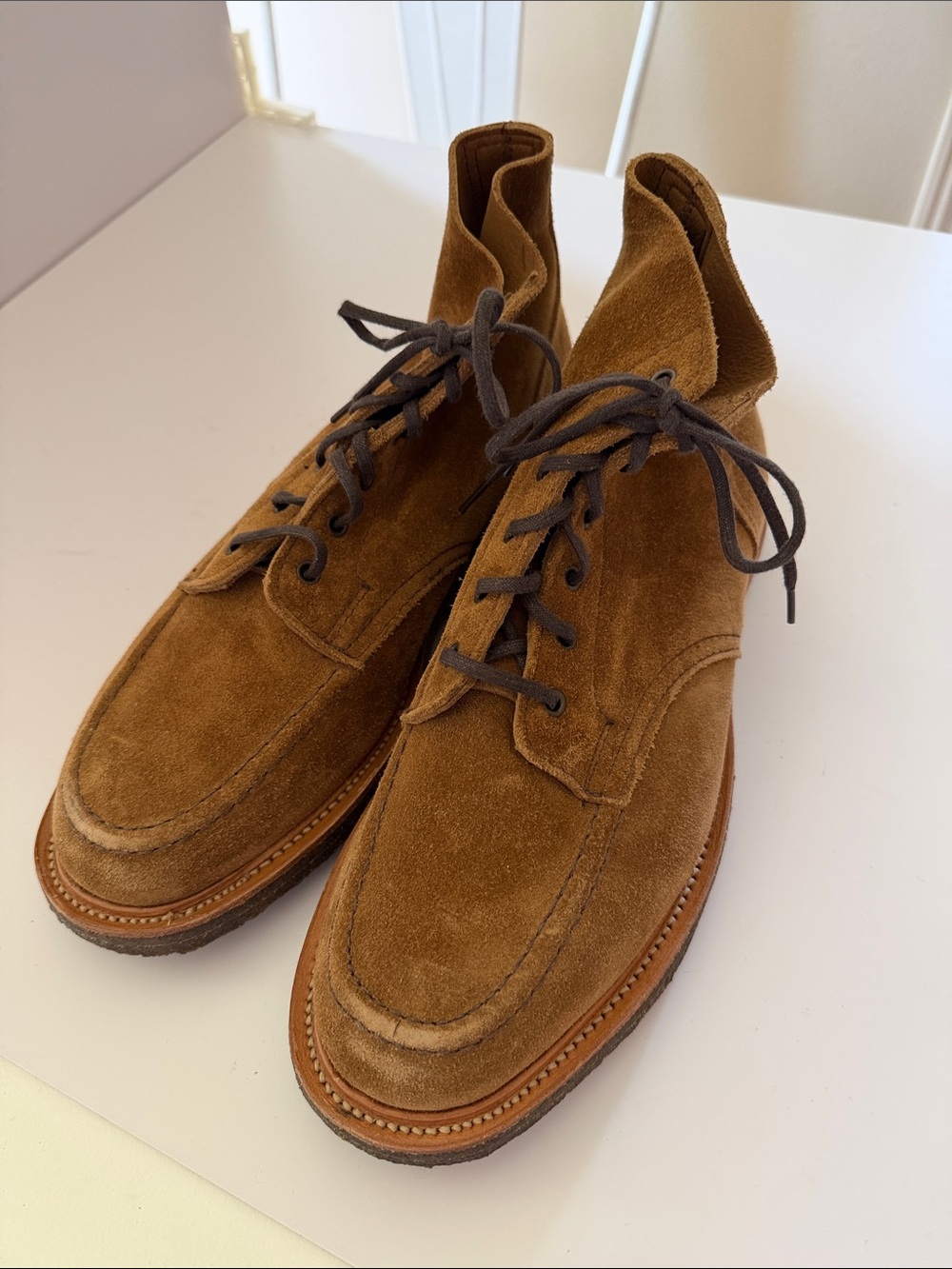 Todd Snyder X Sanders Apron Boot In Tobacco Sz 10.5.  Tub9.